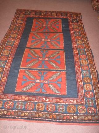wonderful 19th centry caucasian carpet.                            