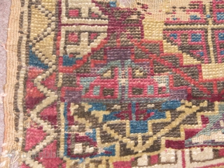 Central Anatolian?Yellow Konya,Obruk,Cappadocia?I need your helps and advice and opinions about this unusual rug dear friends,collectors,deallers,please.it is one of the most unusual piece i ever saw.the centre part has kilim weave ends  ...