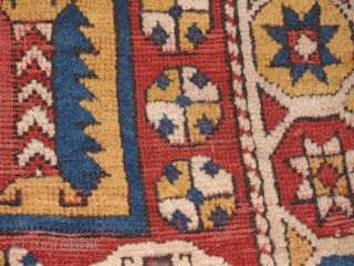 Early Anatolian Rug.Canakkale,Bergama?it is a lovely piece with early colours.great wool.worn out mainly in the middle of the rug and also some holes(damages)but it looks great with the pile parts.the figures are  ...