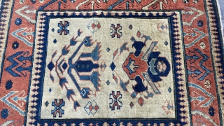 Very unique Caucasian Pinwheel Kazak Rug? Please feel free to contact for more information.Thanks                   