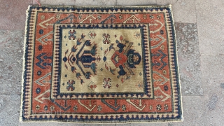 Very unique Caucasian Pinwheel Kazak Rug? Please feel free to contact for more information.Thanks                   