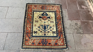 Very unique Caucasian Pinwheel Kazak Rug? Please feel free to contact for more information.Thanks                   