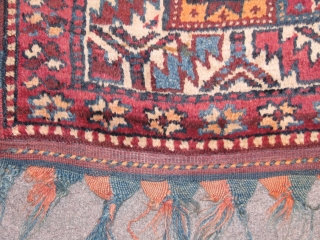 wonderfull south east anatolian herki rug with caucassian and memlung design.it is in great condition and has great colours and figures.a real rare piece and the best herki rug with colours,drawings and  ...