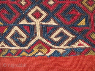 Wonderful Anatolian Ala Chual for colour lovers!!!!It has lovely,happy colours and all good dyes.It has a good age and great weaving.central parts are soumac technique and the rest parts are kilim.a real  ...