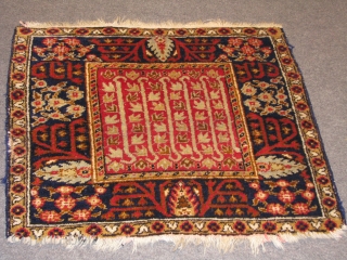 wonderful square rug.possibly anatolian?                             