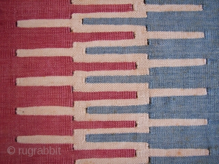 Kilim, extremely rare piece, Aleppo, Syria, 170x68 cm/67x27 inch, one side is bleached; see more: http://www.heinz-hegenbart.de/1/navigation-left/gallery/rare-rugs-and-bags/persia/
                 