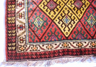 Telis, Persia, 78 x 71 cm/31 x 28 inch, about 1900, see more: http://www.heinz-hegenbart.de/1/navigation-left/gallery/rare-rugs-and-bags/persia/
                   