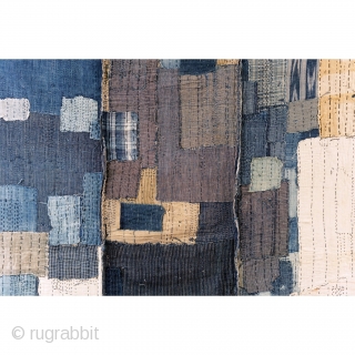 Boro Futon - Antique Indigo Cottons with Dense Sashiko Stitching

Extensive sashiko stitching.

A wide variety of textiles have been used to create this futon. Mostly double layered, heavy weight cotton fabrics. 

This textile  ...