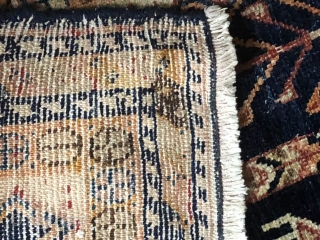 1ntique gabeh rug with date 1300 = 1921
154 x 128cm                       