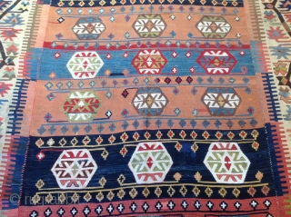 Turkish / Konya Kilim. Excellent and Orjinal condition. Size 5'5x11 (168x336)                      