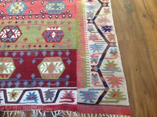 Turkish / Konya Kilim. Excellent and Orjinal condition. Size 5'5x11 (168x336)                      