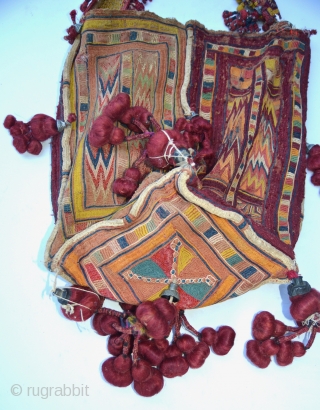 Banjara Embroidered Four-sided Marriage Bag, from Madhya Pradish, early 1900s.                       