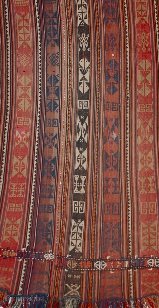 Shahsavan jajim, tight weave, fine piece.

63" x 38"                         
