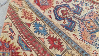 Size : 106 x 160 cm,
Caucasian Kuba,Sirvan.
Very rare with design and colors!
                     