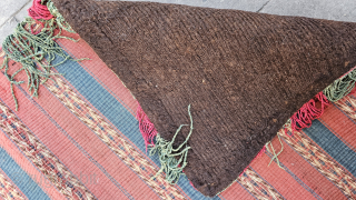 Size ; 110 x 140 cm,
Old Turkmen (yamud)
Horse saddle.                        