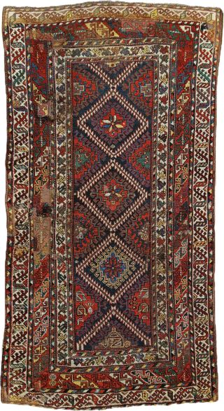 Size ; 127 x 230 cm
Caucasian or Northwest İran...
I am sharing this mid-19th-century rug for a detailed discussion on its regional characteristics and folk art elements. Based on its structural and aesthetic ...