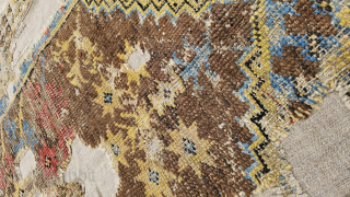 Size ; 110 x 130 cm
West anatolia, Ghördes or Kula
Early piece!
I love the imperfections, the tears, and the fraying in a rug. They reveal the passage of time and its touch on  ...
