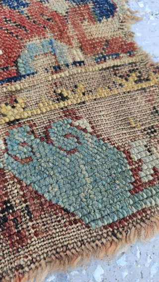 Size ; 60x75 cm
Ushak Fragments of history... 
​Taking a closer look at this 16th-century Ushak (Oushak) fragment, a true testament to the golden age of Ottoman weaving.
​The depth of the natural dyes—those  ...