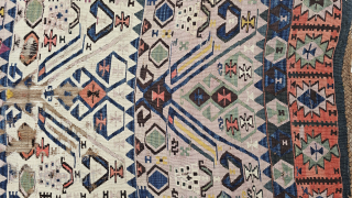 Size ; 128x320 cm
East anatolia, Erzurum or Kars ...

One of the most breathtaking displays of Anatolian artistry I have ever encountered. This Erzurum/Kars kilim is a living testament to the early 19th  ...