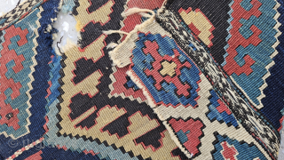 Size ; 42 x 55 cm
Old Caucasian fragment 
Early 1800s
Detailed information Dm 
arisoylarmobilya@gmail.com                    