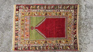 Central anatolia, Cappadocia (Avanos)
ՐԱՖՖԻ (Raffi)  1321 (1903) ...
A timeless masterpiece from the heart of Cappadocia. 

​This exquisite Avanos rug was hand-knotted in the workshop of Master Armenian Weaver Raffi in the  ...