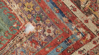 Size ; 107 x 140 cm
Central anatolia, Cappadocia 
​The soul of a 300-year-old prayer. 
​This is not just a fragment of wool; it’s a silent witness to the 1700s. Born in the  ...