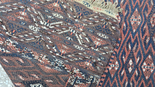 Size ; 143 x 343 cm
Old Turkmen yamud.
Nice condition.                        