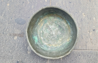 Size : 25 cm.
Anatolian .

Armanian .
Circa 1870s
Old copper Badya.                        