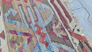 Size :155x270 cm,
Central anatolia, Eskisehir (mihalic) kilim                          