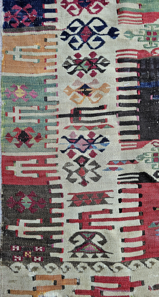 South anatolia, Reyhanli tribe 
Pre 1800
I've sold many Reyhanlı rugs, but this is the first time I've seen one with such rich and powerful dyes.
The Reyhanlı tribe likely made this rug to  ...