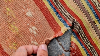 Size: 145 x 220 cm,
Central anatolia,Cappadocia...
Old kilim fragment .                        