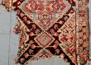 Size ; 90x110 cm,
Central anatolia, Konya .
Old fragment !                        