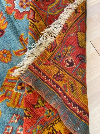 Antique Handmade Turkish Oushak Rug, Circa 1920

Size: 403 cm by 332 cm                     