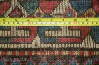 19th Century Old Caucasian kazak runner,
some places is professional repaired,
size 261cm by 102cm,8 feet 6.756 inches by 3 feet 4.157 inches            