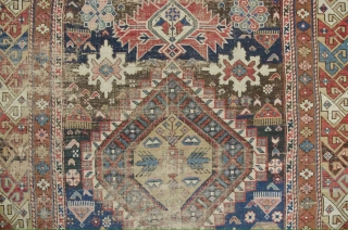 Antique caucasian Runner,around 20th century,size:267cm by 115cm                          