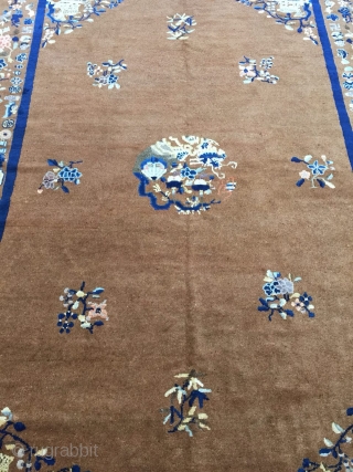 Antique Handmade Chinese Art Deco Rug,
Attractive Design,All in natural,Low pile,Clean,Around 80 Years Old

Size:260cm by 186cm                  