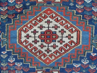 Caucasian Kazak Rug, 82x49 inches (209x125cm), late 19th Century, Excellent condition. www.rugspecialist.com                     