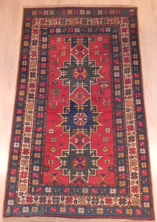 Caucasian Shirvan Lesghi Rug, 19th Century, good condition, as found. Gallery: Binbirdirek Mah, Peykhane Cd, Ucler Sk, Ersoy Han, 48/2, Sultanahmet, Istanbul, 34122, Turkey. Collecting, Buying, Selling, Appraising, Conserving and Restoring Rare  ...