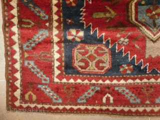 Large Antique Caucasian Karachov Kazak Rug, Excellent condition and full pile. Gallery: Binbirdirek Mah, Peykhane Cd, Ucler Sk, Ersoy Han, 48/2, Sultanahmet, Istanbul, 34122, Turkey. Collecting, Buying, Selling, Appraising, Conserving and Restoring  ...