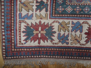 Caucasian Karachov Kazak Rug, 3.10 x 8.5 ft, 19th Century, as found. Gallery: Binbirdirek Mah, Peykhane Cd, Ucler Sk, Ersoy Han, 48/2, Sultanahmet, Istanbul, 34122, Turkey. Collecting, Buying, Selling, Appraising, Conserving and  ...