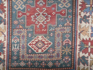 Caucasian Karachov Kazak Rug, 3.10 x 8.5 ft, 19th Century, as found. Gallery: Binbirdirek Mah, Peykhane Cd, Ucler Sk, Ersoy Han, 48/2, Sultanahmet, Istanbul, 34122, Turkey. Collecting, Buying, Selling, Appraising, Conserving and  ...