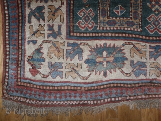 Caucasian Karachov Kazak Rug, 3.10 x 8.5 ft, 19th Century, as found. Gallery: Binbirdirek Mah, Peykhane Cd, Ucler Sk, Ersoy Han, 48/2, Sultanahmet, Istanbul, 34122, Turkey. Collecting, Buying, Selling, Appraising, Conserving and  ...