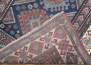 Antique Caucasian Shirvan Runner, 12.8 x 3.4 ft, 19th Century, good condition, as found. www.rugspecialist.com                  