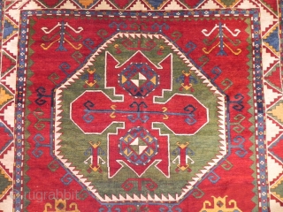 Caucasian Lori Pombak Kazak Rug, 8.1 x 5.7 ft, late 19th Century, Very good condition with full pile, all original. www.RugSpecialist.com,            