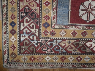 Caucasian Shirvan Karagashli Rug, 6.9 x 3.8 ft, 19th Century, good condition, as found. www.rugspecialist.com                  