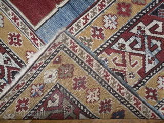 Caucasian Shirvan Karagashli Rug, 6.9 x 3.8 ft, 19th Century, good condition, as found. www.rugspecialist.com                  