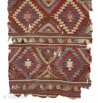 An early Karapinar kilim for the connoisseurs. 161 x 385 cm (63x152 inches)                    