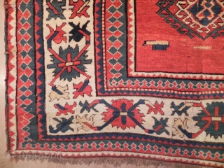 Antique Caucasian Borchalo Kazak Rug, 9 x 4.11 ft, mid 19th Century, good condition, untouched.                  