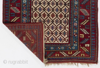 Caucasian Kazak Rug, 49x85 inches (123x216 cm), late 19th century, original good condition with full pile, no repairs or issues. http://rugspecialist.com/shop/12-antique-rugs?id_category=12&n=204            