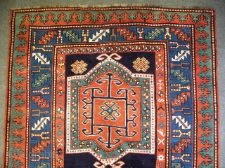 Armenian Kazak Rug, Dated 1905 and Inscripted, 6.4 X 4.5 ft (194x138 cm), very good condition. The inscription reads: "you are welcome to come and stay with us"?, any comments on that  ...